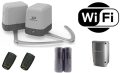   Powertech PA250 kétszárnyú kapunyitó FULL szett + beépített wifis egységgel, fotocellával